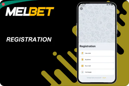 Registration in Melbet app