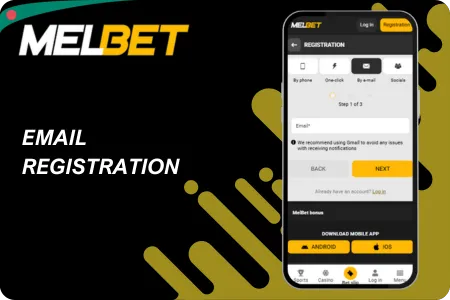 Melbet Email Registration