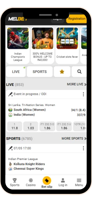 Melbet APK Start